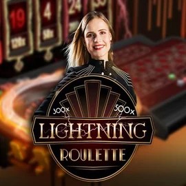 Lightning Roulette slot visual from Evolution available on rollxo-nz.com