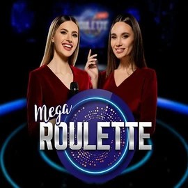 Mega Roulette online game logo by Pragmatic Play on rollxo-nz.com
