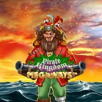 Pirate Kingdom Megaways online game logo by Iron Dog Studio on rollxo-nz.com