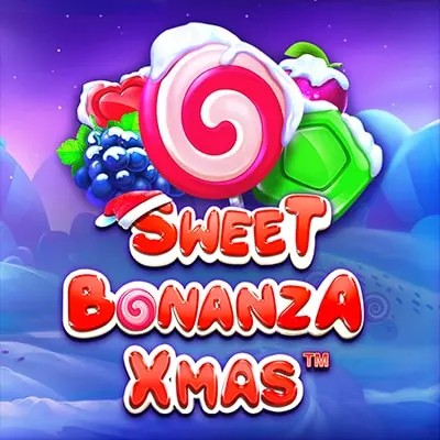 Sweet Bonanza Xmas Slot game by Pragmatic Play – logo hosted on Rollxo Casino