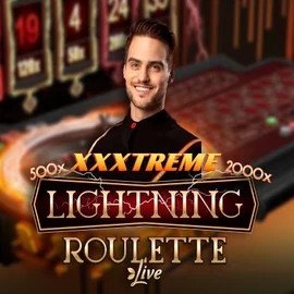 XXXtreme Lightning Roulette logo – Live Casino by Evolution at Rollxo Casino